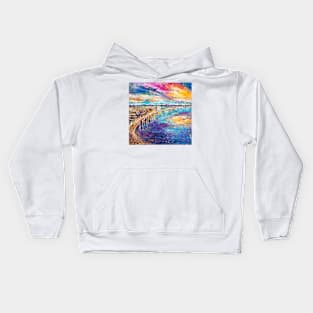 La Barceloneta at Sunset Kids Hoodie